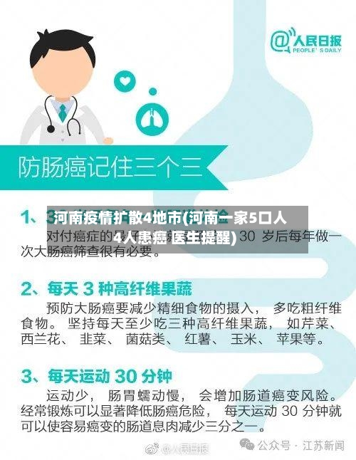 河南疫情扩散4地市(河南一家5口人4人患癌 医生提醒)-第1张图片
