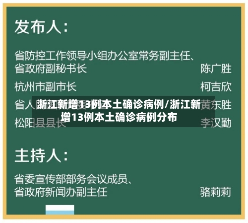 浙江新增13例本土确诊病例/浙江新增13例本土确诊病例分布-第1张图片