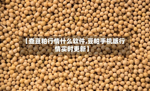 【查豆粕行情什么软件,豆粕手机版行情实时更新】-第1张图片