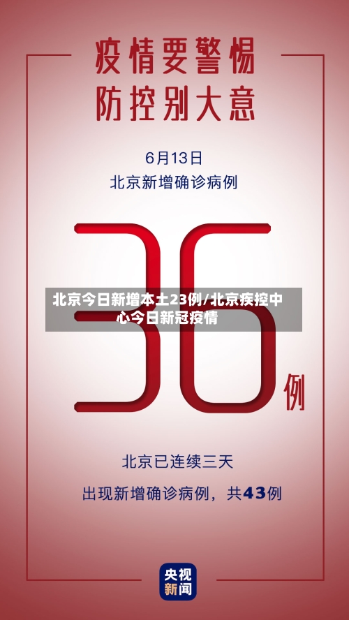 北京今日新增本土23例/北京疾控中心今日新冠疫情