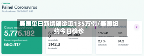 美国单日新增确诊近135万例/美国纽约今日确诊-第1张图片