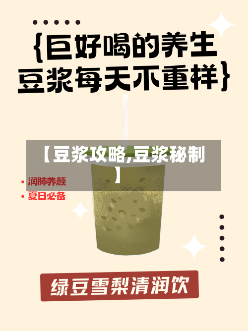 【豆浆攻略,豆浆秘制】-第2张图片