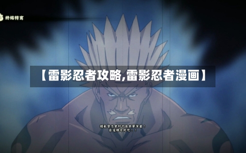 【雷影忍者攻略,雷影忍者漫画】