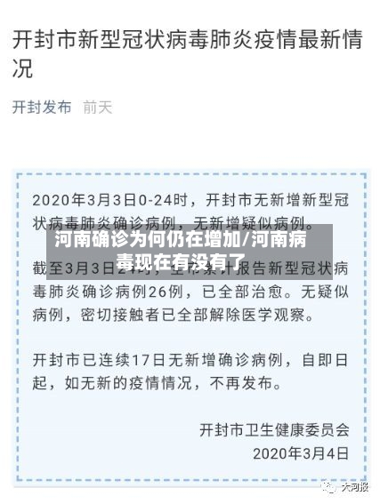 河南确诊为何仍在增加/河南病毒现在有没有了