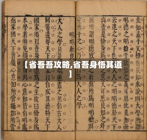 【省吾吾攻略,省吾身悟其道】-第3张图片
