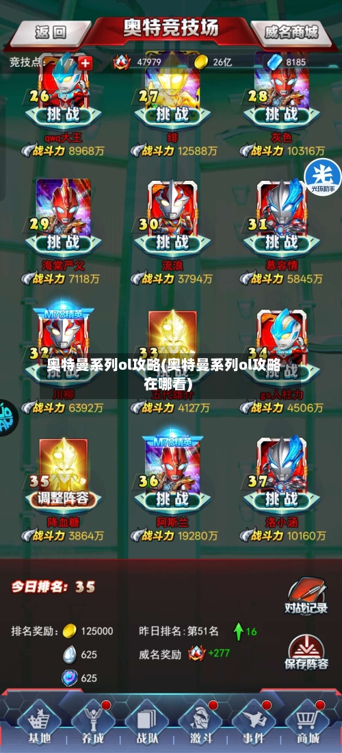 奥特曼系列ol攻略(奥特曼系列ol攻略在哪看)