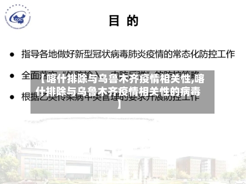 【喀什排除与乌鲁木齐疫情相关性,喀什排除与乌鲁木齐疫情相关性的病毒】-第2张图片