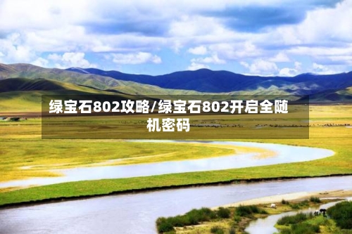 绿宝石802攻略/绿宝石802开启全随机密码-第3张图片
