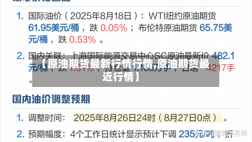 【原油期货最新行情行情,原油期货最近行情】