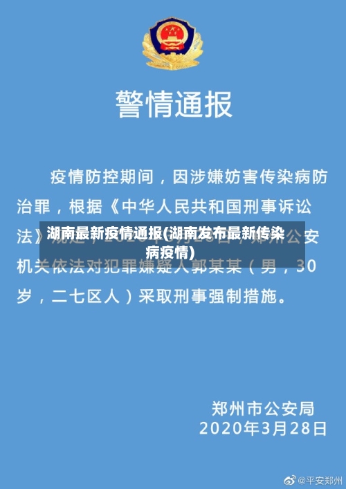 湖南最新疫情通报(湖南发布最新传染病疫情)-第3张图片