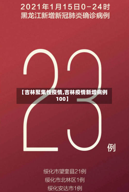 【吉林聚集性疫情,吉林疫情新增病例100】