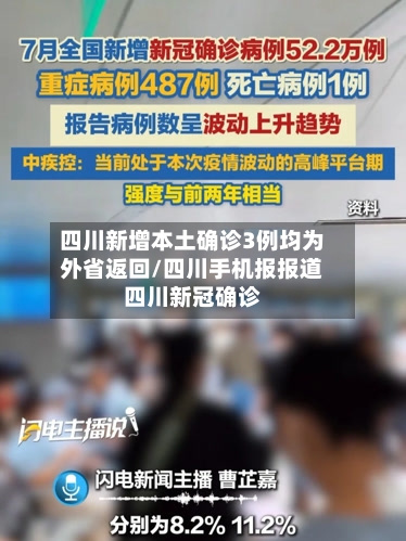 四川新增本土确诊3例均为外省返回/四川手机报报道四川新冠确诊