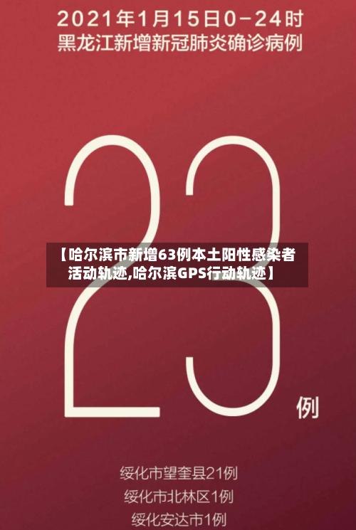 【哈尔滨市新增63例本土阳性感染者活动轨迹,哈尔滨GPS行动轨迹】