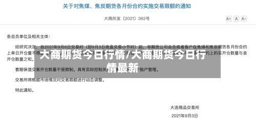 大商期货今日行情/大商期货今日行情最新-第2张图片
