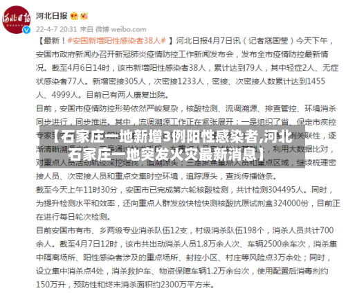 【石家庄一地新增3例阳性感染者,河北石家庄一地突发火灾最新消息】-第2张图片
