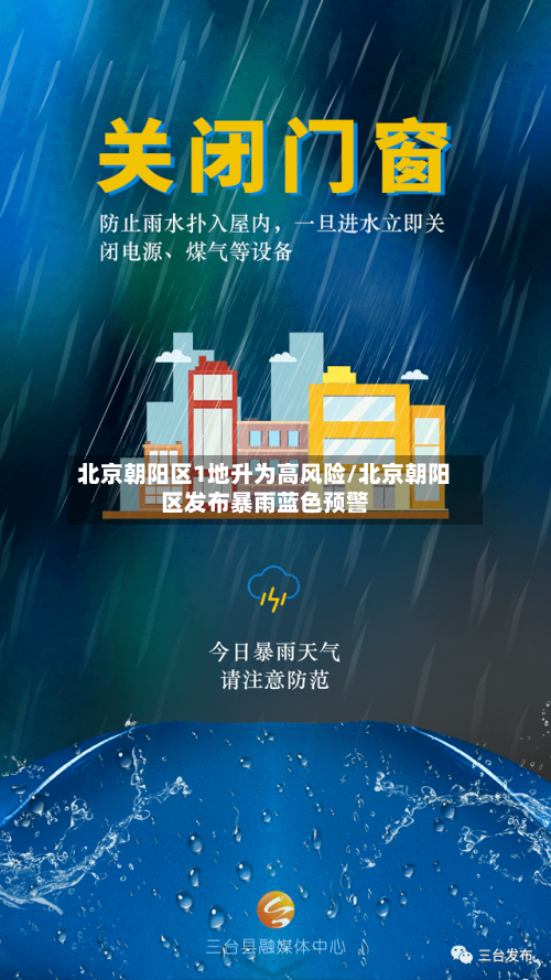 北京朝阳区1地升为高风险/北京朝阳区发布暴雨蓝色预警