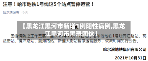 【黑龙江黑河市新增1例阳性病例,黑龙江黑河市黑恶团伙】