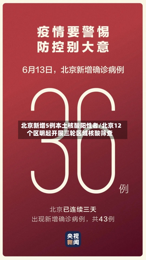 北京新增5例本土核酸阳性者/北京12个区明起开展三轮区域核酸筛查-第2张图片