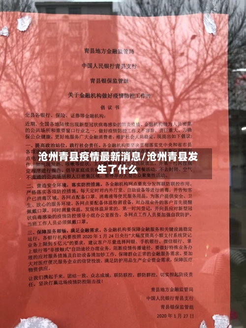 沧州青县疫情最新消息/沧州青县发生了什么-第3张图片