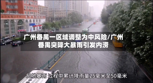 广州番禺一区域调整为中风险/广州番禺突降大暴雨引发内涝
