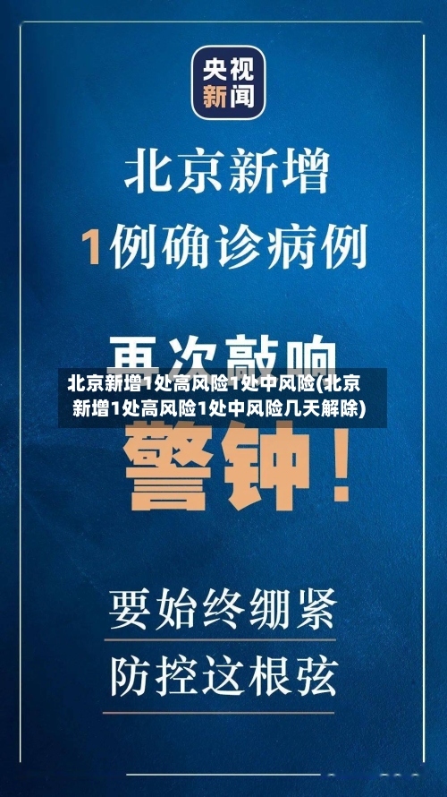 北京新增1处高风险1处中风险(北京新增1处高风险1处中风险几天解除)
