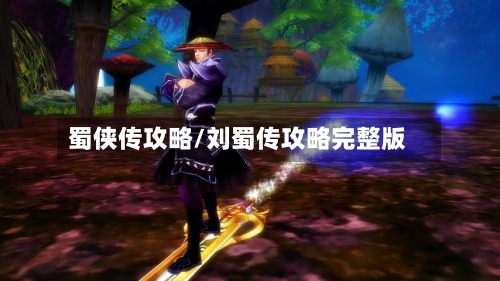 蜀侠传攻略/刘蜀传攻略完整版