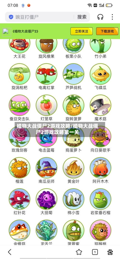 植物大战僵尸2游戏攻略/植物大战僵尸2游戏攻略第一关