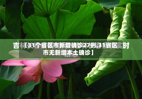 【31个省区市新增确诊27例,31省区市无新增本土确诊】-第2张图片