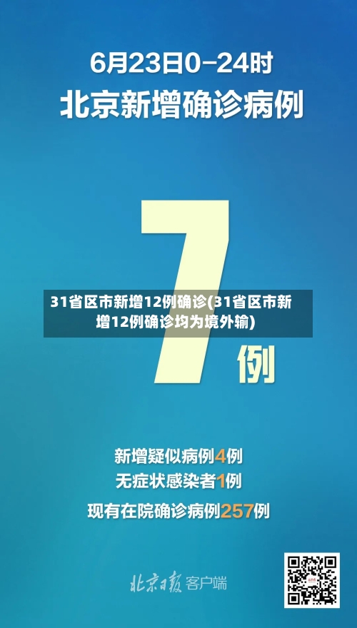 31省区市新增12例确诊(31省区市新增12例确诊均为境外输)