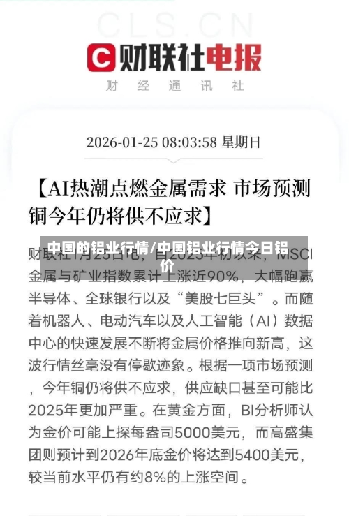 中国的铝业行情/中国铝业行情今日铝价-第3张图片