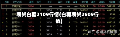 期货白糖2109行情(白糖期货2609行情)-第2张图片