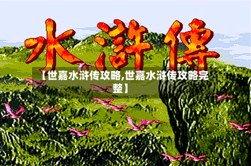 【世嘉水浒传攻略,世嘉水浒传攻略完整】