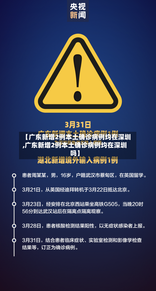 【广东新增2例本土确诊病例均在深圳,广东新增2例本土确诊病例均在深圳吗】-第2张图片