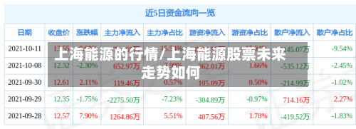上海能源的行情/上海能源股票未来走势如何