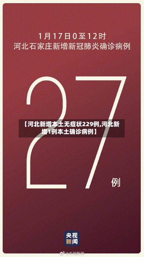 【河北新增本土无症状229例,河北新增1例本土确诊病例】-第2张图片