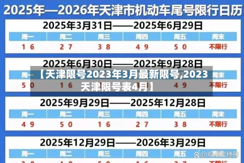 【天津限号2023年3月最新限号,2023天津限号表4月】-第2张图片