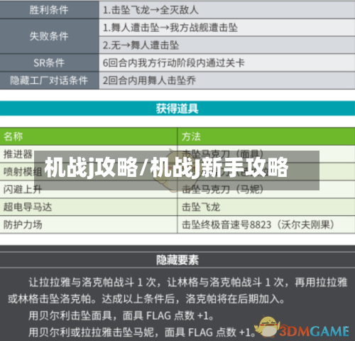机战j攻略/机战J新手攻略