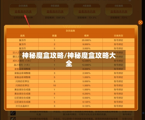 神秘魔盒攻略/神秘魔盒攻略大全-第3张图片