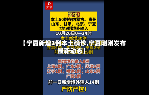 【宁夏新增3例本土确诊,宁夏刚刚发布最新动态】