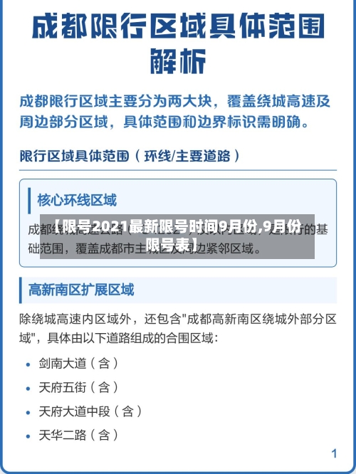 【限号2021最新限号时间9月份,9月份限号表】-第3张图片