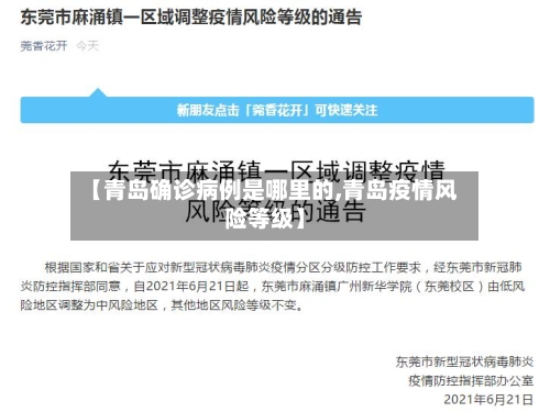 【青岛确诊病例是哪里的,青岛疫情风险等级】