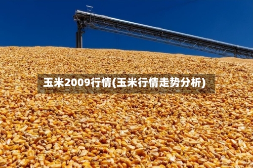 玉米2009行情(玉米行情走势分析)-第2张图片