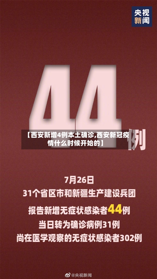 【西安新增4例本土确诊,西安新冠疫情什么时候开始的】-第2张图片