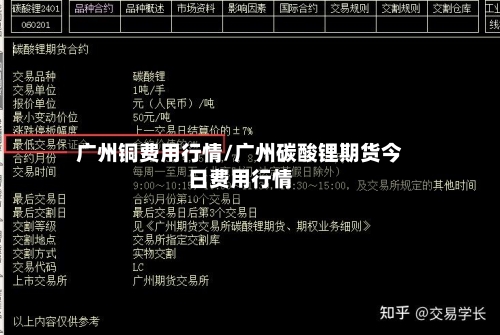广州铜费用行情/广州碳酸锂期货今日费用行情-第2张图片