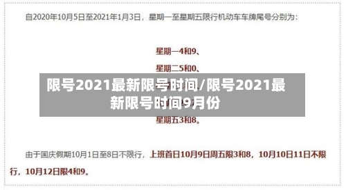 限号2021最新限号时间/限号2021最新限号时间9月份-第2张图片