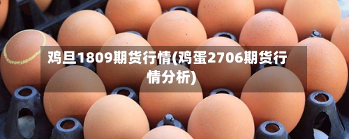 鸡旦1809期货行情(鸡蛋2706期货行情分析)