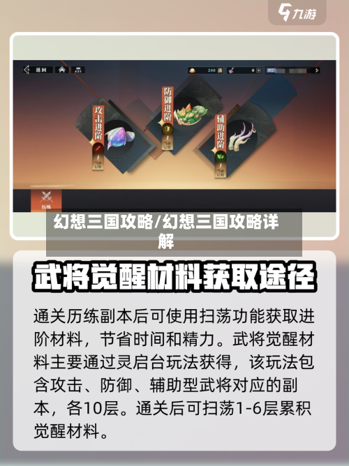 幻想三国攻略/幻想三国攻略详解