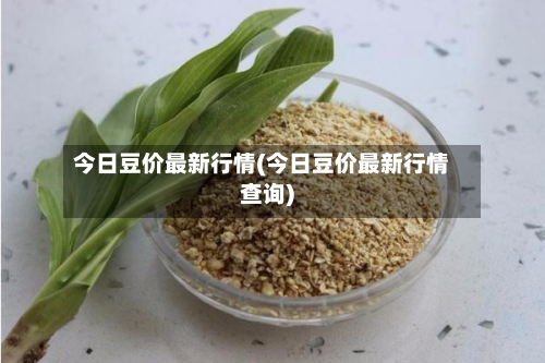 今日豆价最新行情(今日豆价最新行情查询)-第2张图片
