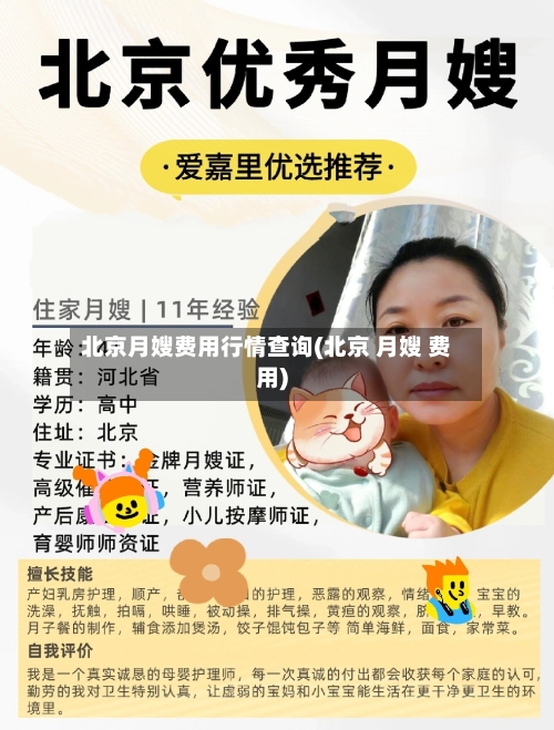 北京月嫂费用行情查询(北京 月嫂 费用)
