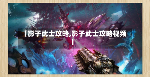 【影子武士攻略,影子武士攻略视频】